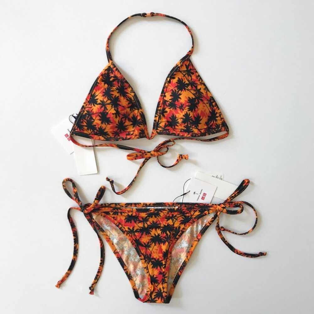 Uniqlo x Tomas Maier Bikini Orange Tropical Print